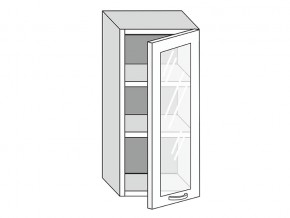 19.40.3 Шкаф настенный (h=913) на 400мм с 1-ой стекл. дверцей в Очёре - ochyor.magazin-mebel74.ru | фото