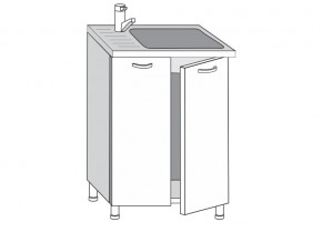 2.60.2м Шкаф-стол на 600мм под врезную мойку с 2-мя дверцами в Очёре - ochyor.magazin-mebel74.ru | фото