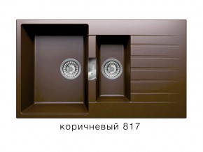 Мойка кварцевая Tolero Loft TL-860 Коричневый 817 в Очёре - ochyor.magazin-mebel74.ru | фото