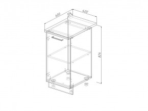 Н 40 Модуль нижний Без Столешницы МН 40 в Очёре - ochyor.magazin-mebel74.ru | фото