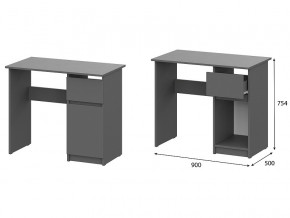 Стол письменный 900 Денвер Графит серый в Очёре - ochyor.magazin-mebel74.ru | фото