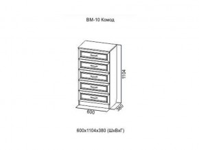 ВМ-10 Комод в Очёре - ochyor.magazin-mebel74.ru | фото